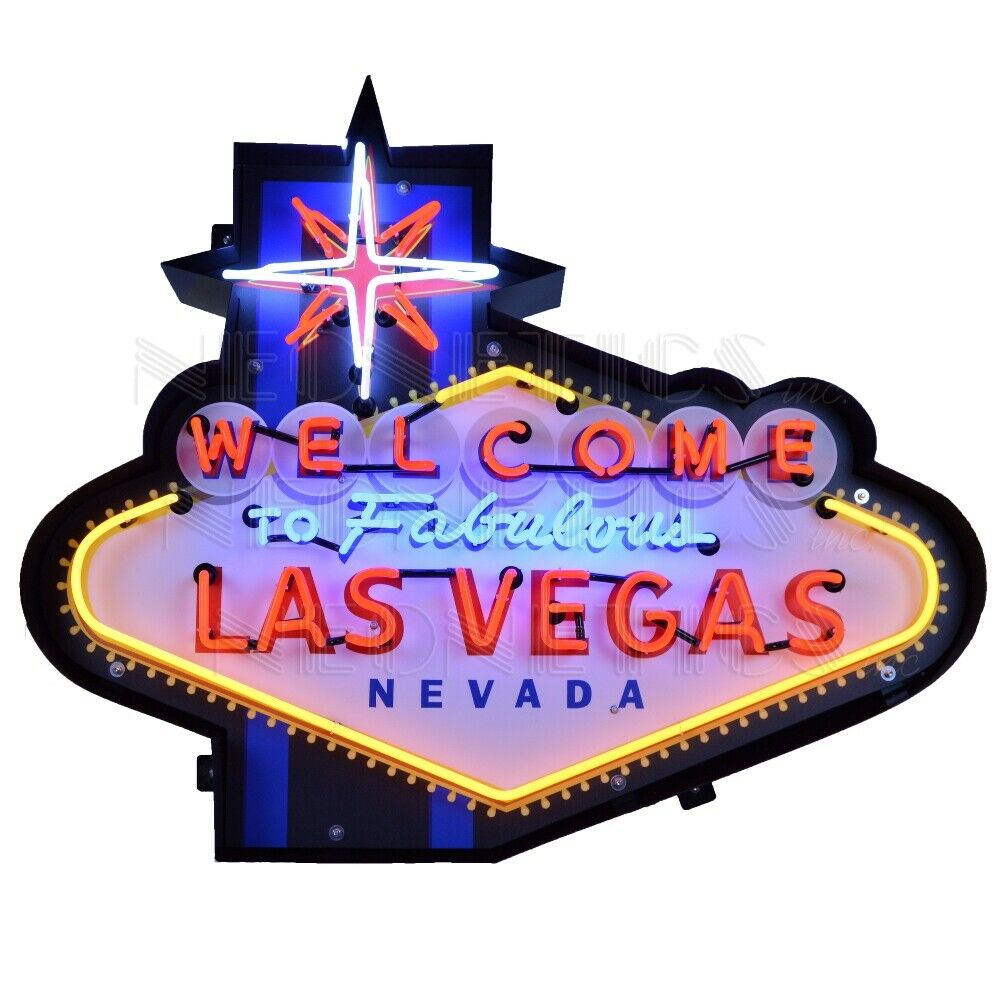 Welcome To Fabulous Las Vegas Neon Sign Vintage Look Light Neon Sign 39 ...